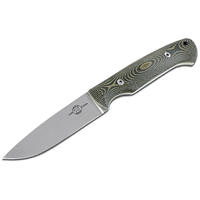 White River Micarta Handle S35VN Stainless Steel Fixed Blade Knife - WRHNT-LBO
