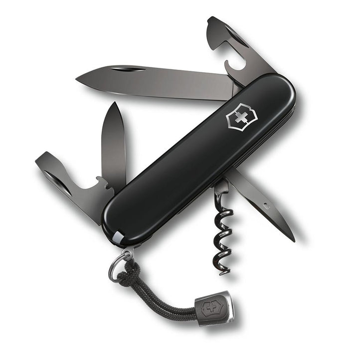Victorinox Swiss Army Spartan PS Monochrome Pocket Knife with Black Tools - 1.3603.3P - WatchCo.com