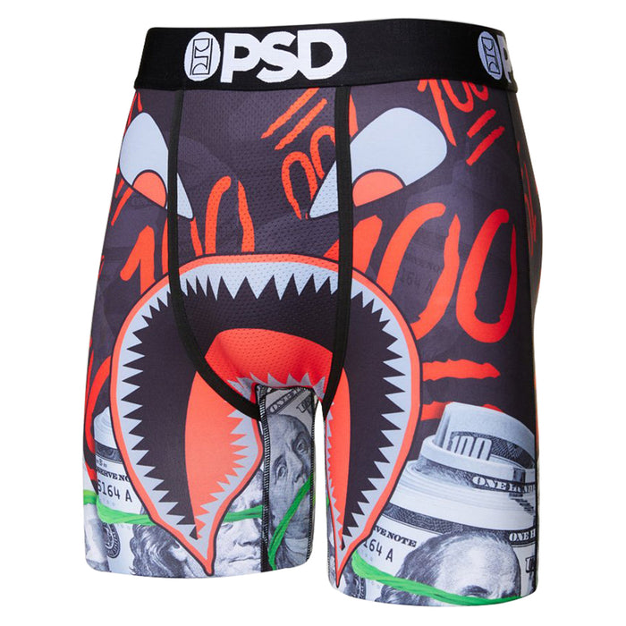 PSD Men's Black Warface Keep It 100 Boxer Briefs Underwear - 421180030-BLK