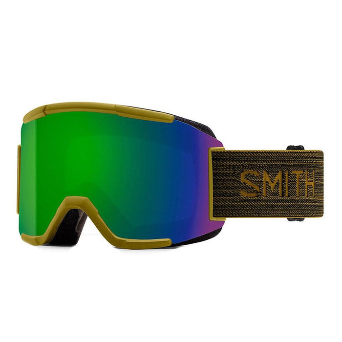 Smith Optics Squad Unisex Mystic Green Frame ChromaPop™ Sun Green Mirror Lens Sports Snowmobile Goggles - M0066823G99MK