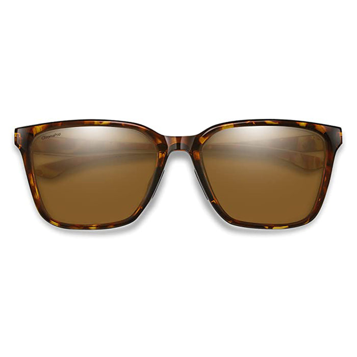 Smith Womens Tortoise Frame Chromapop Brown Mirror Lens Polarized Shoutout Lifestyle Sunglasses - 204450P6557L5