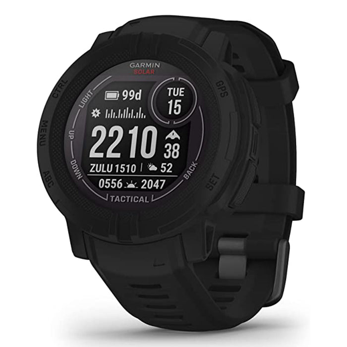 Garmin Instinct 2 Solar Tactical Edition GPS Outdoor ulti-GNSS Support Tracback Routing Solar Charging Capabilities Smartwatch - 010-02627-13