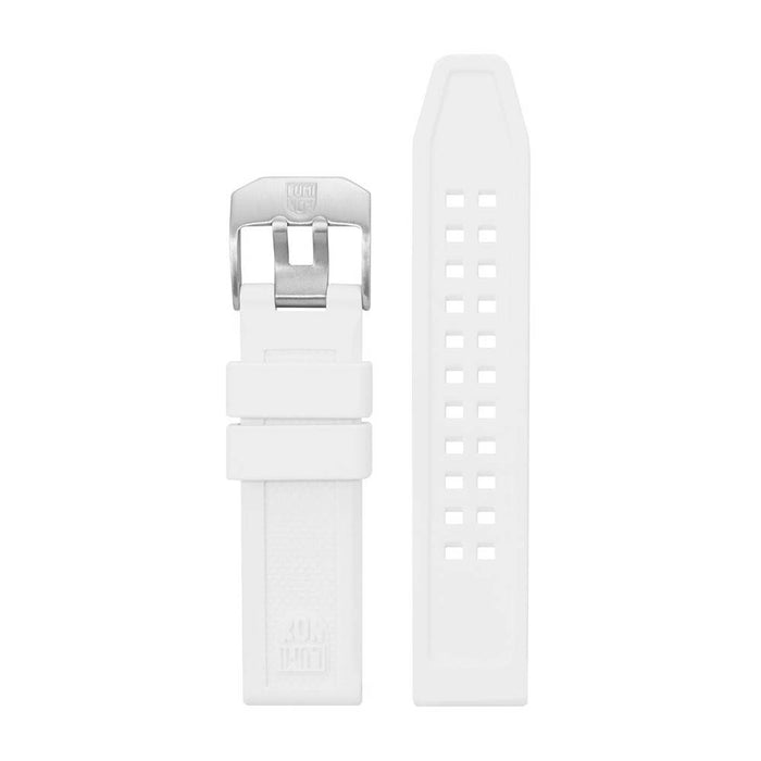 Luminox Men's 7057.WO Navy SEAL Colormark Series White Silicone Watch Band - FPX.7050.10Q.K
