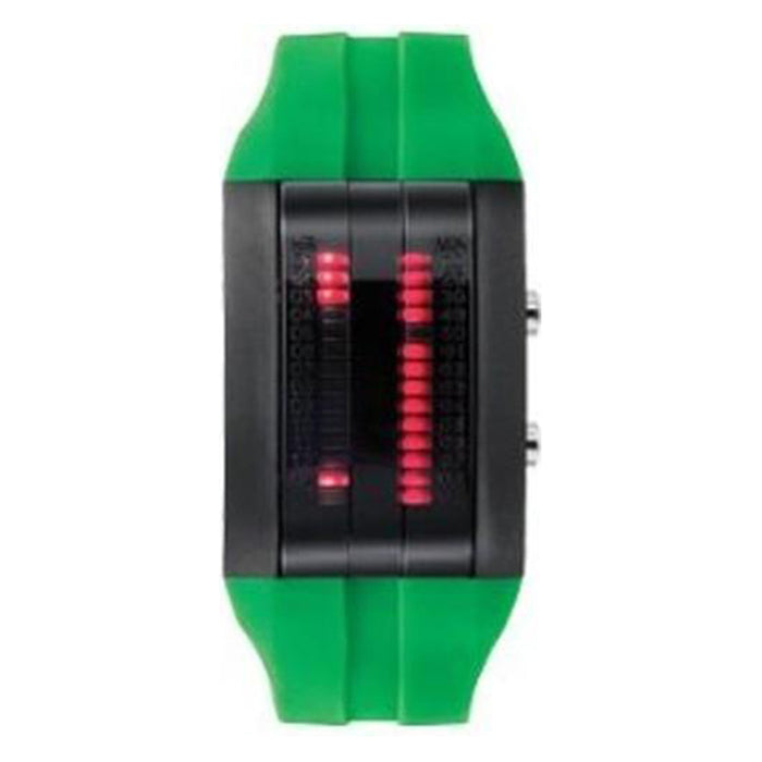 Storm Mens MK3 Circuit Green Plastic Watch - Green Rubber Strap - Black Dial - MK47064/G