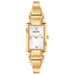 Bulova Womens Diamond Accent Gold-Tone Stainless Steel Half-Bangle Mother-of-pearl Dial Quartz Watch - 97P141 - WatchCo.com