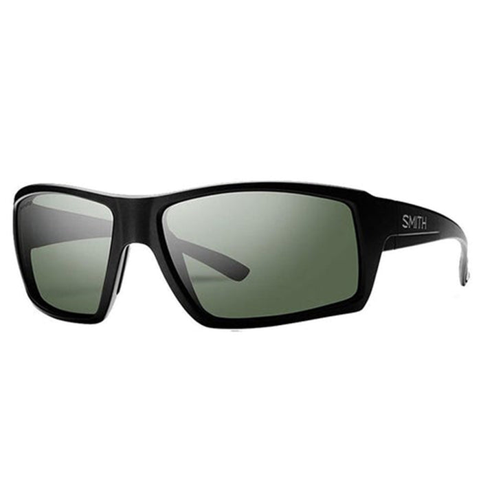 Smith Challis Mens Matte Black Frame Gray Green Lens Wrap Sunglasses - CHCPGNMB