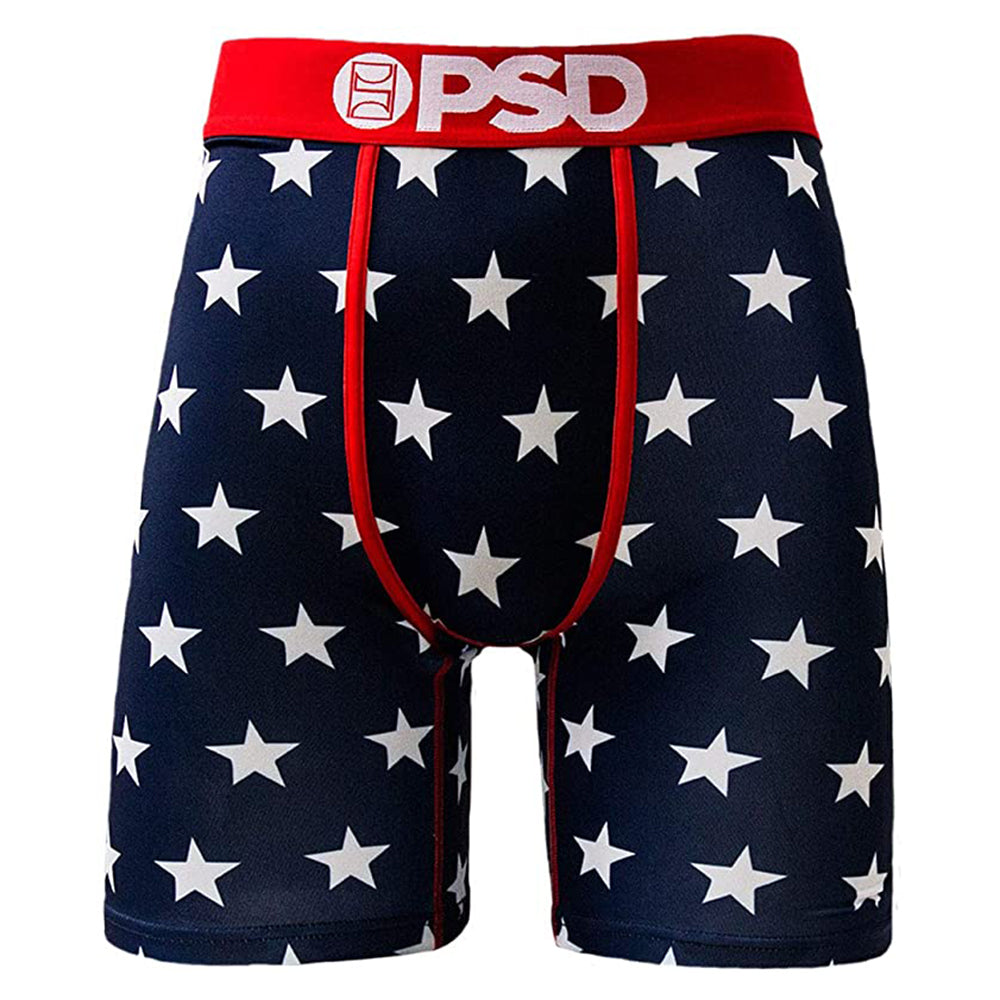 PSD Men's Navy Star Spangle Allover Print Boxer Briefs Underwear - E71 ...