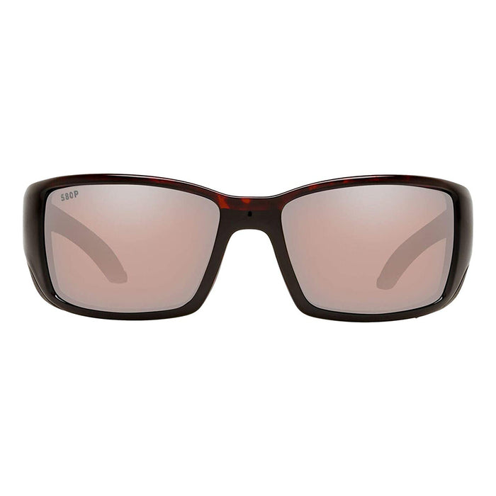 Costa Del Mar Mens Blackfin Tortoise Frame Copper Silver Mirror Polarized 580p Lens Sunglasses - BL10GFOSCP