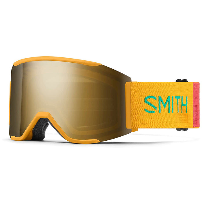 SMITH Unisex Squad Saffron Landscape ChromaPop Sun Black Gold Mirror Extra Lens MAG Snow Goggle - M0043106W99MN