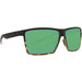 Costa Del Mar Mens Rincon Matte Black/Shiny Tortoise Frame Green Mirror Polarized Lens Sunglasses - RIN181OGMP - WatchCo.com