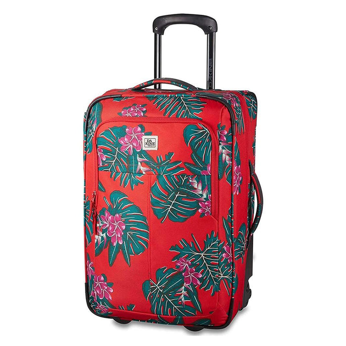 Dakine Unisex Red Jungle Palm Carry On Roller 42L Luggage Bag - 10002923-REDJUNGLEPALM