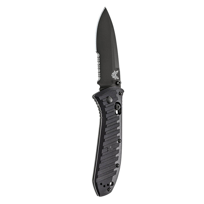 Benchmade Manual Presidio Milled Black Aluminum Handles Drop-Point knife - BM-570SBK