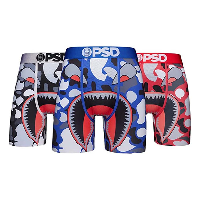 PSD Men's Multicolor Team Warface 3-Pack Boxer Briefs Underwear -  322180124-MUL