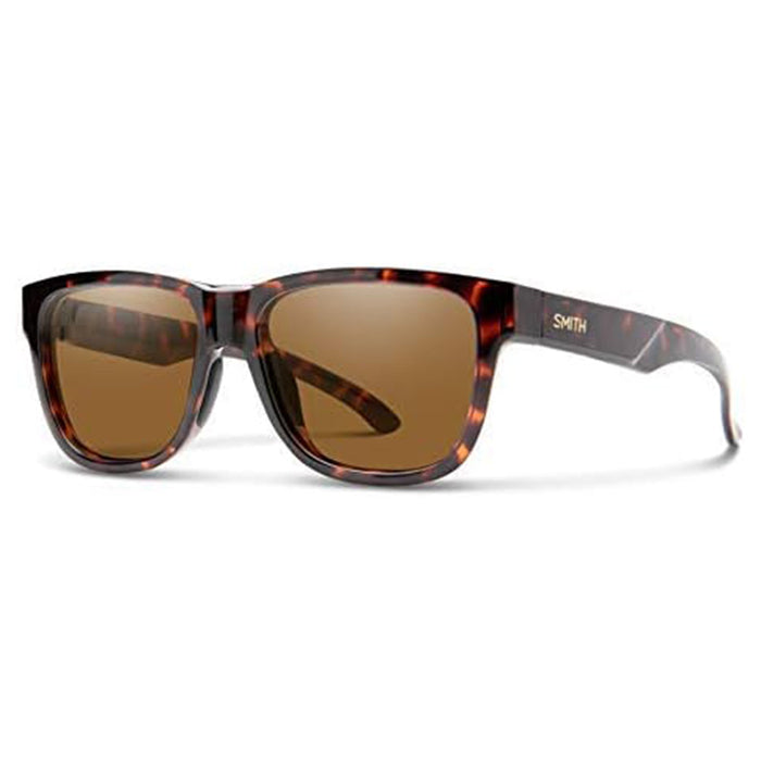 Smith Unisex Tortoise Frame Brown Lens Polarized Lowdown Slim 2 Lifestyle Sunglasses - 2010440865170