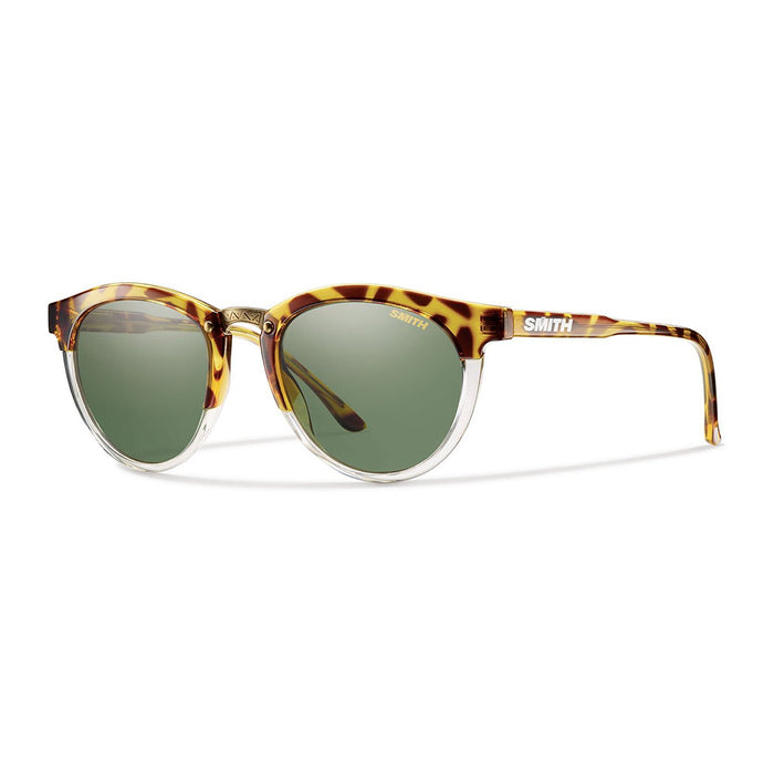 Smith Optics Womens Questa Retro Amber Tortoise / Green Sunglasses - QEPPGNATT