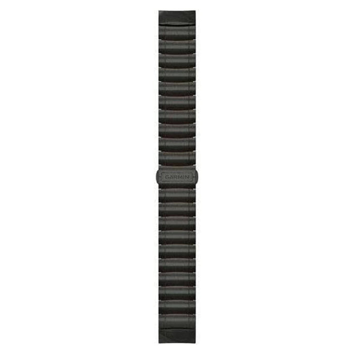 Garmin QuickFit 22mm Carbon Gray DLC Hybrid Titanium Bracelet Watch Band - 010-12738-00