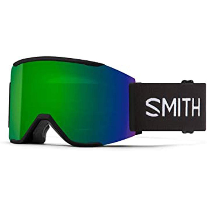 Smith Mens Squad MAG Black Frame Sun Green Mirror Chromapop Lens Snow Goggle - M004312QJ99MK - WatchCo.com