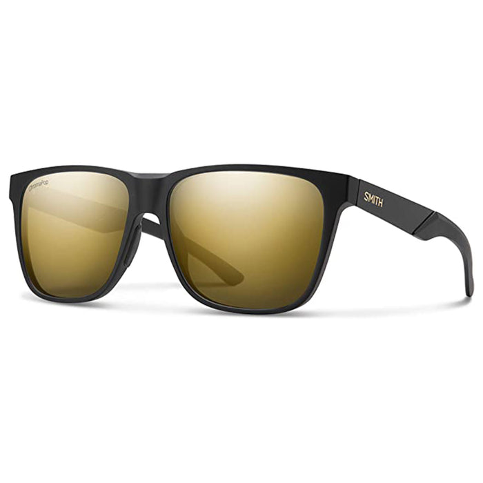 Smith Unisex Matte Black Gold ChromaPop Polarized Black Gold ONE Size Lowdown Steel XL Sunglasses - 2023010NZ59HN