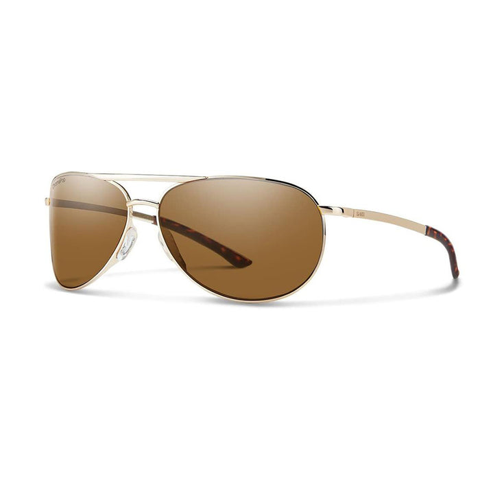 Smith Womens Serpico Slim 2 Gold Frame Brown Polarized Lens Sunglasses - SS2CPBRGD
