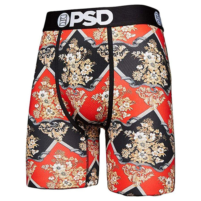 PSD Mens Boxer Brief Breathable Athletic Black Underwear - E12011048-BLK-XL