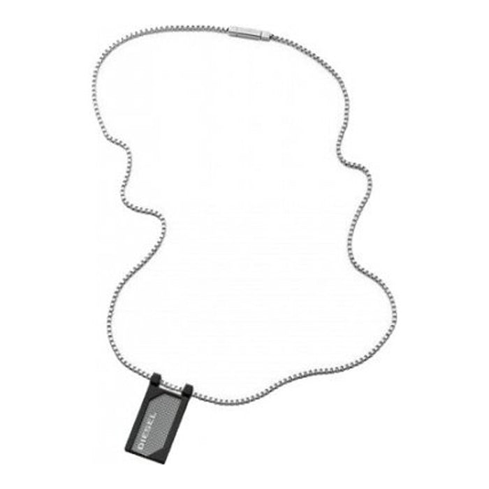 Diesel Mens Polished Stainless Steel Necklace - DX0347040