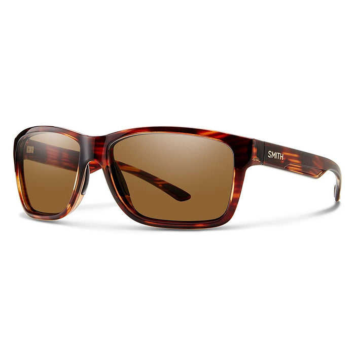 Smith Drake Unisex Tortoise Frame Brown Glass Polarized Lens Square Sunglasses - 201564FY661L5