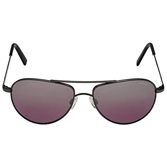 Randolph Womens Hawk Infinity Gray Frame Lens Metallic Sunglasses - HA003