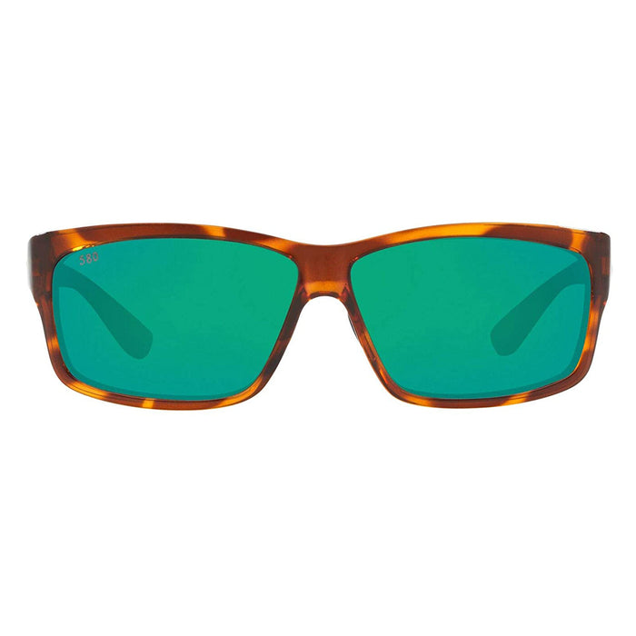 Costa Del Mar Mens Cut Honey Tortoise Frame Copper Green Mirror Polarized 580g Lens Sunglasses - UT51OGMGLP