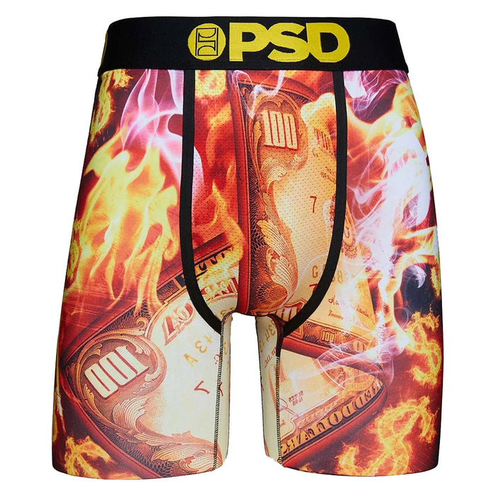PSD Men's Multicolor Wide Elastic Waistband Fired Up Boxer Brief Underwear