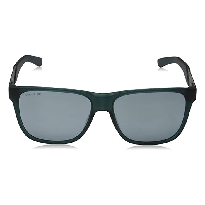 Smith Lowdown Steel Men's Matte Crystal Forest Frame Platinum ChromaPop Lens Square Sunglasses - 201906DLD56XB