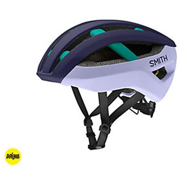 Smith Network MIPS Bike Helmet Matte Indigo Iris Jade Helmet - E007320315962