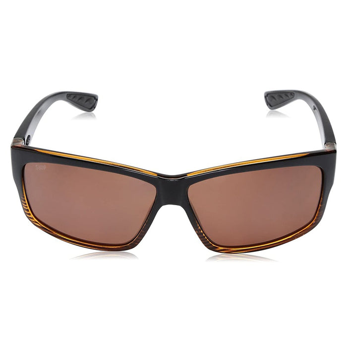 Costa Del Mar Mens Cut Coconut Fade Frame Copper Polarized 580p Lens Sunglasses - UT52OCP