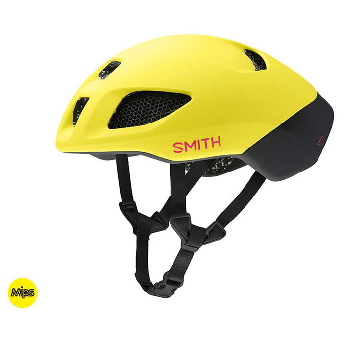 Smith Matte Citron/Peony Ignite MIPS Helmet - E0073663755962