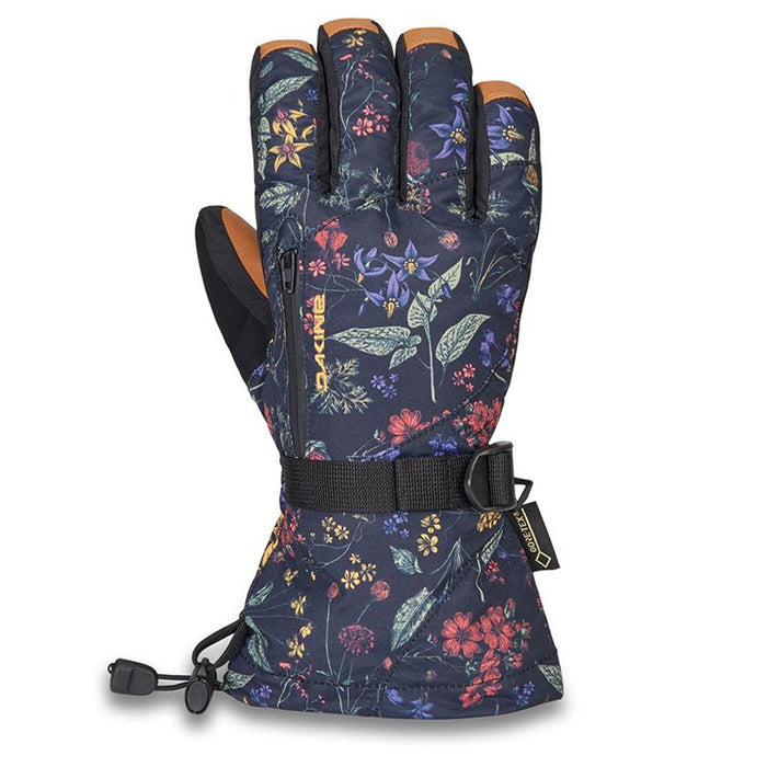Dakine Womens Leather Sequoia Snowboard Gore-Tex Botanics Small Gloves - 10000705-BOTANICS-S