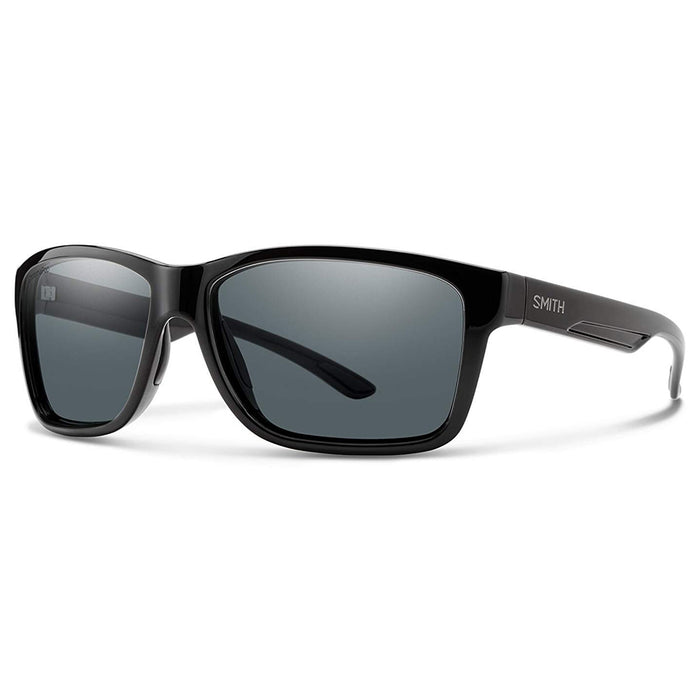Smith Drake Mens Black Frame Gray Mirror ChromaPop Square Sunglasses - 20156480761E3