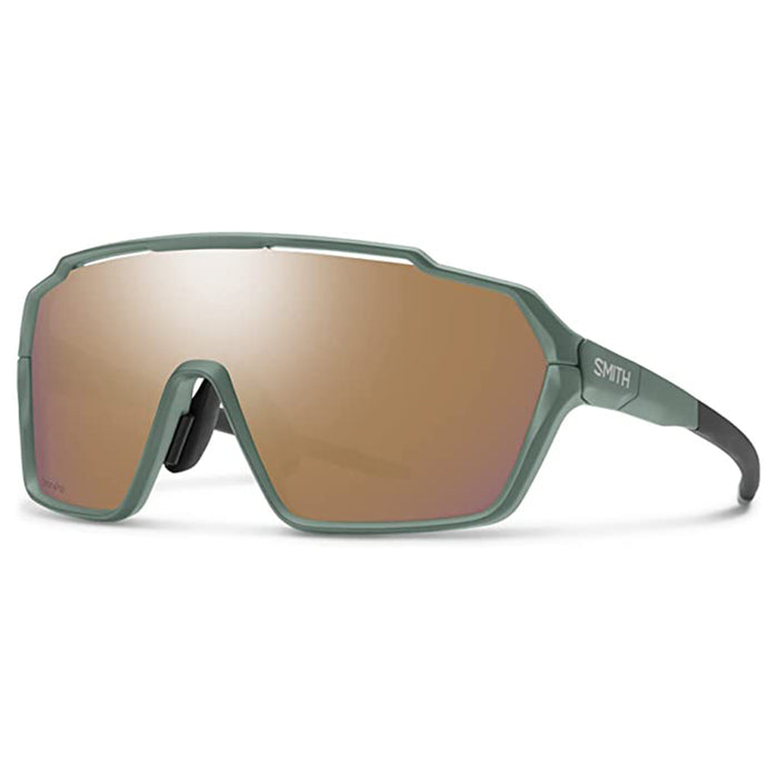 Smith Unisex Apline Green Frame Chromapop Rose Gold Mirror Lens Non-Polarized Shift MAG Sport & Performance Sunglasses - 2040563U5990K