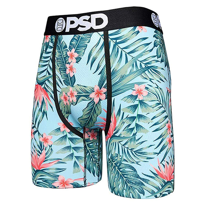 PSD Men's Blue Trop Hawaii Boxer Briefs Underwear - 121180024-BLU