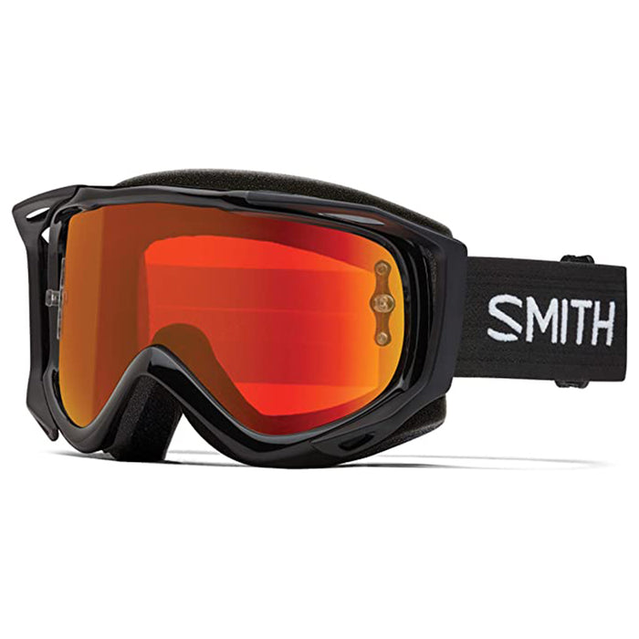 Smith Unisex Fuel V.2 Black Frame Red Mirror Lens Bike Goggle - M008319MP9912