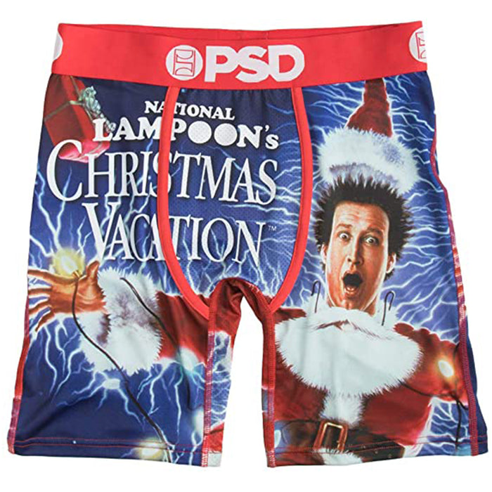 PSD Men's Blue National Lampoon's Christmas Vacation Movie Poster Print Boxer Briefs Underwear - 42011019-BLU