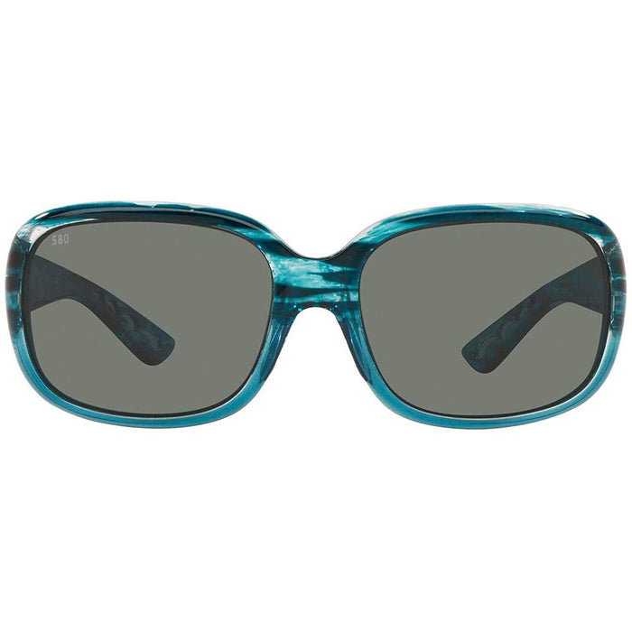 Costa Del Mar Womens Gannet Shiny Marine Fade Frame Polarized Gray 580G Lens Sunglasses - GNT283OGGLP - WatchCo.com