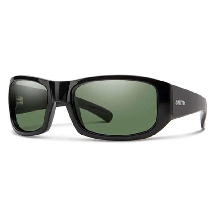 Smith Bauhaus Men's Black Frame Gray Green Chromapop Wrap Sunglasses - 20193080754M9
