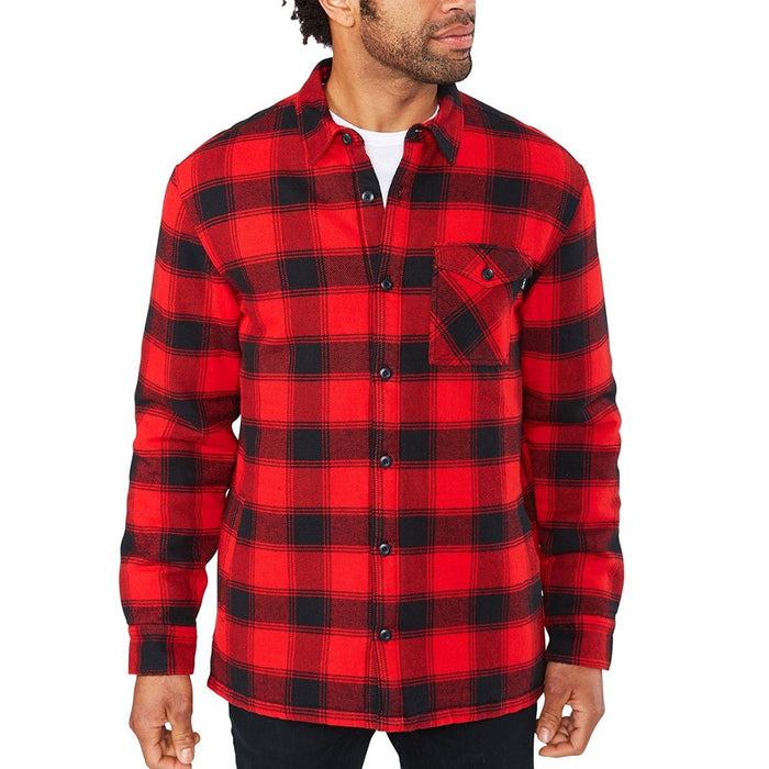 Dakine Mens True Red Hendrix Flannel Jackett Medium Shirt - 10001931-TRUERED-M