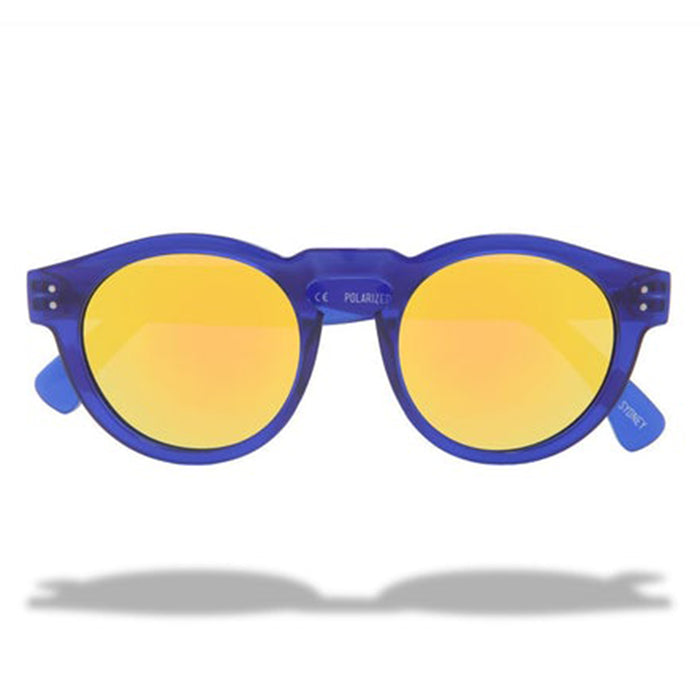 Local Supply Unisex Freeway Hana Polished Blue / Gold Sunglasses - LOCALHANA