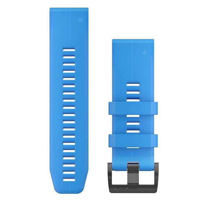 Garmin fenix 5X Plus QuickFit 26 Cyan Blue Silicone Watch Band- 010-12741-02