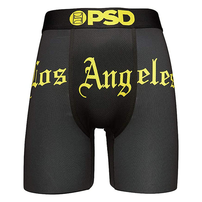PSD Men's Black La Old English Boxer Briefs Underwear - 121180007S-BLK