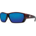 Costa Del Mar Mens Tuna Alley Tortoise Frame Blue Mirror Polarized Lens Sunglasses - TA10OBMGLP - WatchCo.com