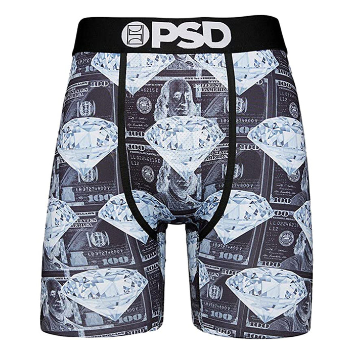 PSD Men's Black Dark Money Diamonds Boxer Briefs Underwear - 321180034 —  WatchCo