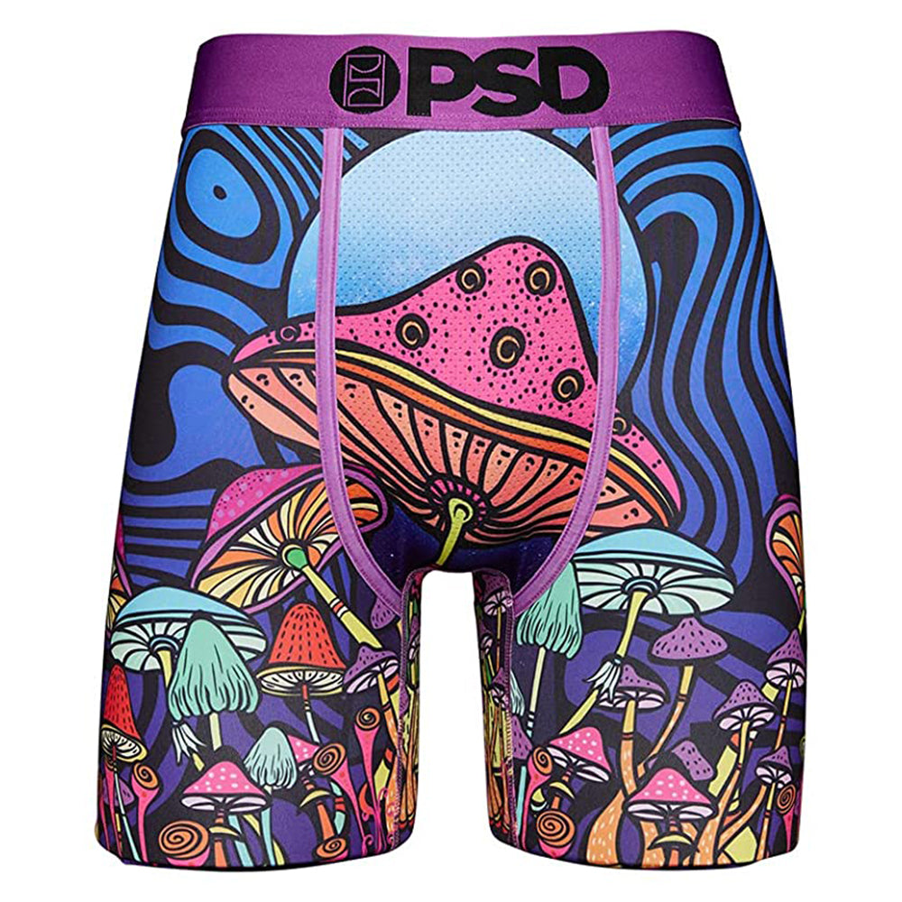 PSD Men's Multicolor Magic Shrooms Boxer Briefs Underwear