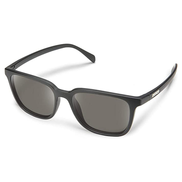 Suncloud Women's Matte Black Frame Gray Lens Polarized Boundary Sunglasses - 20420100356M9