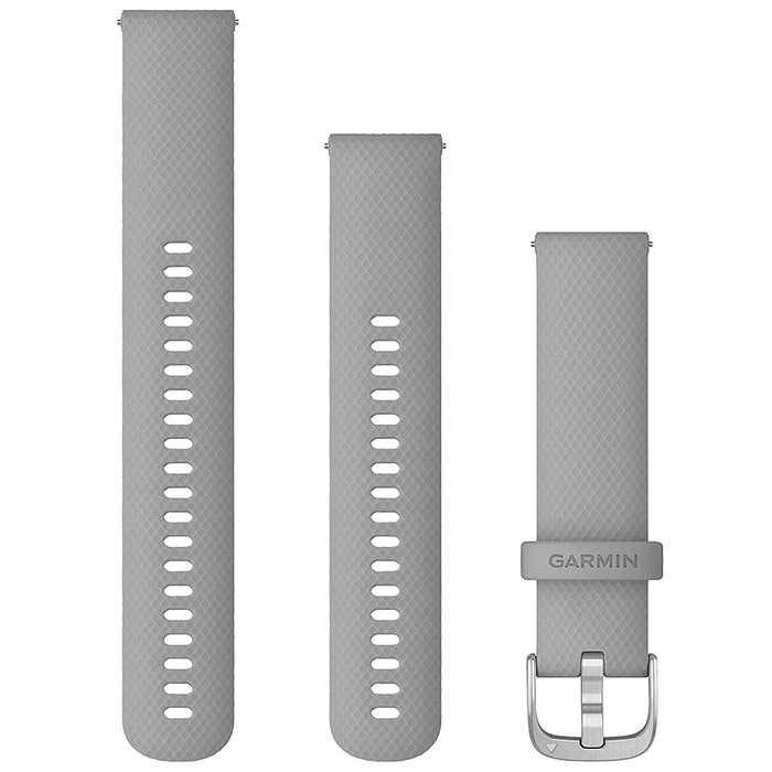 Garmin Quick Release Accessory Band 20 mm Grey Moss Silicone Stainless Hardware Watch Band - 010-12924-00